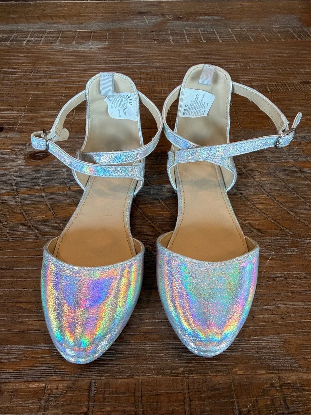 Girls size 12  Ankle-Strap dress shoes